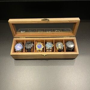 Wood watch box brand new